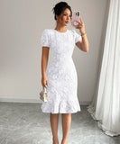 Body-Hugging Casual Dress for Versatile Occasions in Three Colors