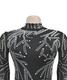 Sequin Jumpsuit Backless Stretch For Evening Glam Sparkle