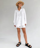 Chic Loose-Fitting Casual Shirt Set for Effortless Style