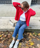 Classic Slim-Fit Cardigan Coat For Women Long-Sleeve