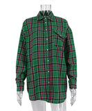 Stylish Plaid Long-Sleeved Shirt with Lapel for Every Occasion