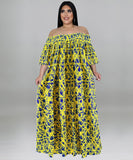 Plus Size Long Sleeve Maxi Dress Comfortable Stretchy Elegant