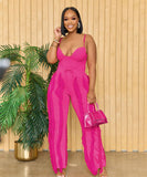 Fluffy Lace Halter Top And Pants Set With Tassels Details