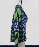 Relaxed Floral Print Cardigan For Women Long Sleeve