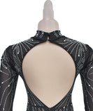 Sequin Jumpsuit Backless Stretch For Evening Glam Sparkle