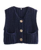 Classic Pocketless Short Sleeve Cardigan Casual Jacket