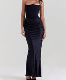 Breast Top Fish Bone Sexy Slim-Fit Fishtail Dress in Style