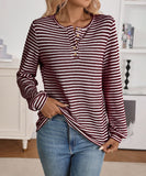 Casual Button-Down Long-Sleeve T-Shirt Soft Everyday Comfort
