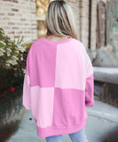 Casual Patchwork Collar Long Sleeve Pullover Soft And Cozy