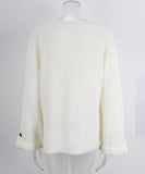 Relaxed Round Neck Sweater For Everyday Comfort Wear