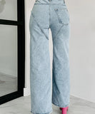 Multi-Pocket Hand-Drilled Washed Jeans for Stylish Comfort