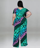 Chic Printed Knit Fashion Casual Strap Two-Piece Set Delight