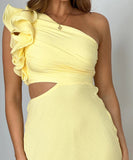 Fashionable One Shoulder Slimming Dress in Vibrant Colors