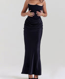 Breast Top Fish Bone Sexy Slim-Fit Fishtail Dress in Style