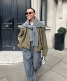 Womens Casual Suede Texture Lapel Jacket Outerwear Trendy