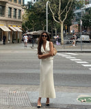 Elegant Three Piece Suit Set with Blazer Waistcoat and Skirt