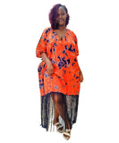 Vibrant Casual Fringed Dress for Effortless Summer Style