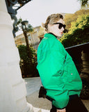 Relaxed Womens Baseball Style Jacket For Everyday Wear