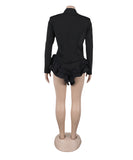 Sexy Lace Long-Sleeved Suit Romper for Elegant Nightwear