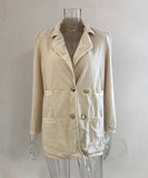 Casual Long-Sleeved Jacket Coat Versatile Effortless Style