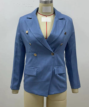 Tailored Long Sleeve Slim Fit Suit Jacket