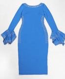 Sexy Hot Drill Stretch Bag Dress With Exposed Back Slit