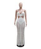 Sexy Strappy V Neck Lace See Through Dress for All Occasions