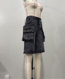 Vintage Denim Five Inch Workwear Shorts for Effortless Style