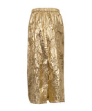 Ruffled High Waisted Back Slit Fashion Half Length Skirt for Women