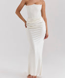 Breast Top Fish Bone Sexy Slim-Fit Fishtail Dress in Style