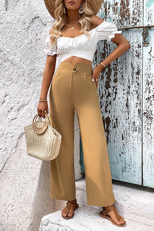 Versatile Nine-Point Straight Leg Commuter Pants