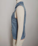 Denim Vest Jacket Loose Fit Unisex Casual Fashion Style