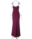 Slim-Fit Strapless V-Neck Dress With Elegant Slit Opening
