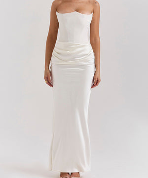 Breast Top Fish Bone Sexy Slim-Fit Fishtail Dress in Style