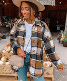 Stylish Long Sleeved Check Cardigan Coat for Effortless Chic