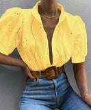 Breathable Open Weave Womens Short Sleeve Polyester Tee