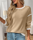 Artist's Palette Round-Neck Knit Top