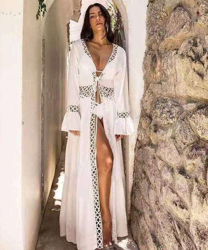 Stylish Bikini Smock Loose Long Cape Cardigan for Beach Bliss