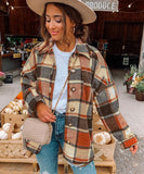 Stylish Long Sleeved Check Cardigan Coat for Effortless Chic