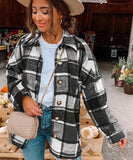 Stylish Long Sleeved Check Cardigan Coat for Effortless Chic
