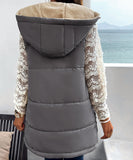 Chic Relaxed Hooded Mid-Length Coat