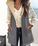 Chic Relaxed Hooded Mid-Length Coat