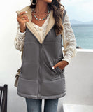 Chic Relaxed Hooded Mid-Length Coat
