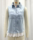 Slim Fit Embellished Sleeveless Vest for Everyday Wear