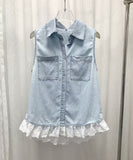 Slim Fit Embellished Sleeveless Vest for Everyday Wear