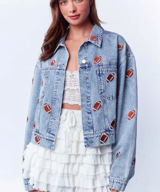 Distressed Denim Jacket Heavy Duty Embroidered For Men