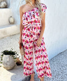 Pink Women's Skirt with Shoulder Sleeve and Earflap