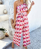 Pink Women's Skirt with Shoulder Sleeve and Earflap