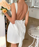 Bow-Tied Figure-Hugging Dress for Elegant Modern Fashionistas