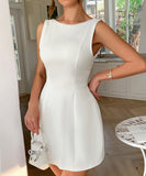 Bow-Tied Figure-Hugging Dress for Elegant Modern Fashionistas